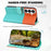 For Samsung Galaxy S26+ Cartoon Pet Series  Wallet Phone Case Splicing Leather Flip Cover - Sky Blue - 7