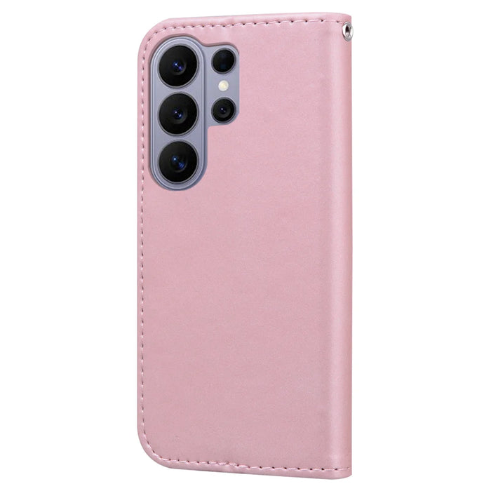 For Samsung Galaxy S26 Ultra Case Cartoon Pattern Wallet Leather Phone Cover - Pink - 3