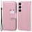 For Samsung Galaxy S26+ Case Cartoon Pattern Wallet Leather Phone Cover - Pink - 1