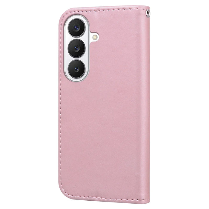 For Samsung Galaxy S26+ Case Cartoon Pattern Wallet Leather Phone Cover - Pink - 3