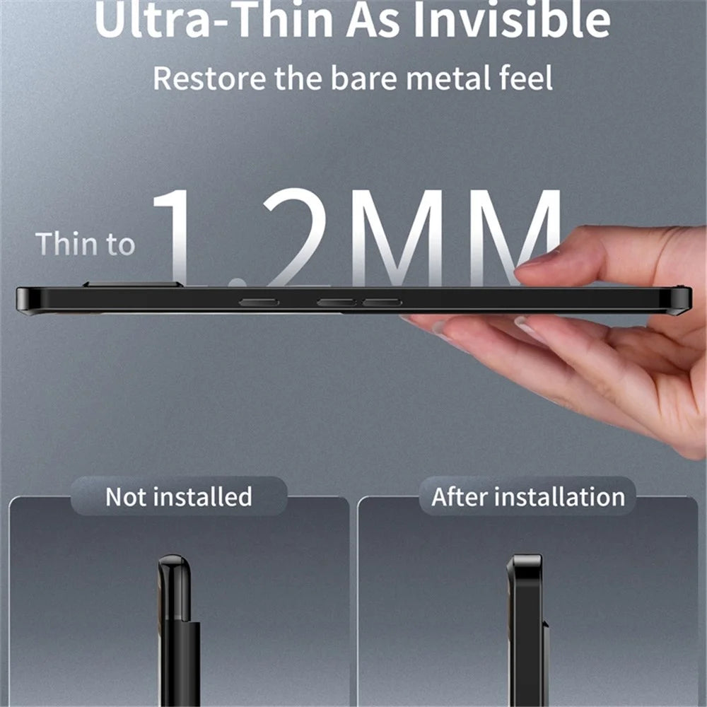 For Google Pixel 7 Pro 5G Anti-scratch Magnetic Adsorption Matte Phone Cover TPU Back + Metal Edge Integrated Lens Protection Case - Black - 4
