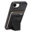 For iPhone 16e  /  17e Magnetic Case with Detachable Card Holder Kickstand TPU + PU Back Cover Compatible with MagSafe - Black - 2