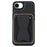 For iPhone 16e  /  17e Magnetic Case with Detachable Card Holder Kickstand TPU + PU Back Cover Compatible with MagSafe - Black - 6