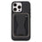 For iPhone 16 Pro Magnetic Case with Detachable Card Holder Kickstand TPU + PU Back Cover Compatible with MagSafe - Black - 6