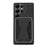 For Samsung Galaxy S26 Ultra Magnetic Case with Detachable Card Holder Kickstand TPU + PU Back Cover Compatible with MagSafe - Black - 6