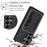 For Samsung Galaxy S26 Ultra Magnetic Case with Detachable Card Holder Kickstand TPU + PU Back Cover Compatible with MagSafe - Black - 7