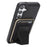 For Samsung Galaxy S26 Magnetic Case with Detachable Card Holder Kickstand TPU + PU Back Cover Compatible with MagSafe - Black - 2