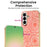 For Samsung Galaxy A56 5G Case Camellia Embossed Glitter Camera Ring PU Leather Cover with 15cm Pearl Strap - Pink - 2