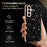 For Samsung Galaxy S26 Case Diamond Camera Ring Flower Pattern TPU PC Shockproof Protective Case - Black - 3