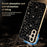 For Samsung Galaxy S26 Case Diamond Camera Ring Flower Pattern TPU PC Shockproof Protective Case - Black - 4