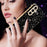 For Samsung Galaxy S26 Case Diamond Camera Ring Flower Pattern TPU PC Shockproof Protective Case - Black - 5