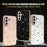 For Samsung Galaxy S26 Case Diamond Camera Ring Flower Pattern TPU PC Shockproof Protective Case - Black - 6