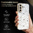 For Samsung Galaxy A56 5G Case Diamond Camera Ring Flower Pattern TPU PC Shockproof Protective Case - White - 3