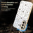 For Samsung Galaxy A56 5G Case Diamond Camera Ring Flower Pattern TPU PC Shockproof Protective Case - White - 4