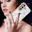 For Samsung Galaxy A56 5G Case Diamond Camera Ring Flower Pattern TPU PC Shockproof Protective Case - White - 5