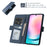 For Samsung Galaxy A24 5G Leather Case Wallet Stand TPU + PU Skin-touch Cover - Blue - 4