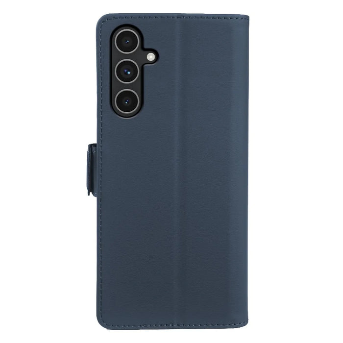 For Samsung Galaxy A24 5G Leather Case Wallet Stand TPU + PU Skin-touch Cover - Blue - 7