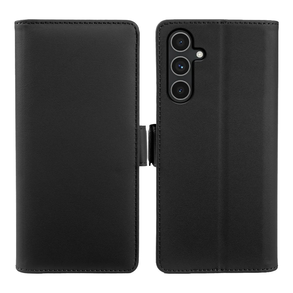For Samsung Galaxy A54 5G Leather Case Wallet Stand TPU + PU Skin-touch Cover - Black - 1
