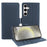 For Samsung Galaxy S24+ Leather Case Wallet Stand TPU + PU Skin-touch Cover - Blue - 1