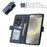 For Samsung Galaxy S24+ Leather Case Wallet Stand TPU + PU Skin-touch Cover - Blue - 3