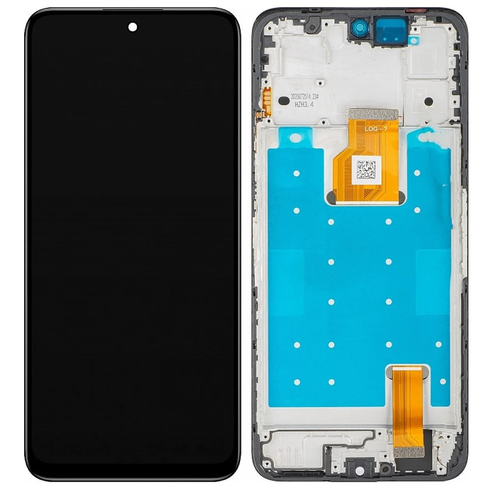 For Honor X7d 4G / X7d 5G Grade C LCD Screen and Digitizer Assembly + Frame Part (Without Logo) - 1