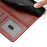 For iPhone 16 Pro Max Wallet Case Litchi Texture Leather Flip Cover with Card Slots and Hand Strap - Red - 7