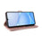 For Realme Note 80 4G Leather Case Stand Wallet Phone Cover with Shoulder  /  Wrist Strap - Pink - 5