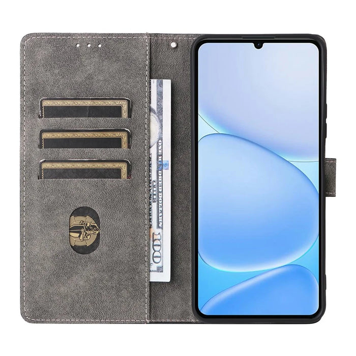 For Realme Note 80 4G Case Wallet RFID Blocking PU Leather Phone Cover Stand with Strap - Black - 2