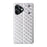 For Realme Note 80 4G Case Wallet Rhombus Imprinted PU Leather Phone Cover - Silver - 7