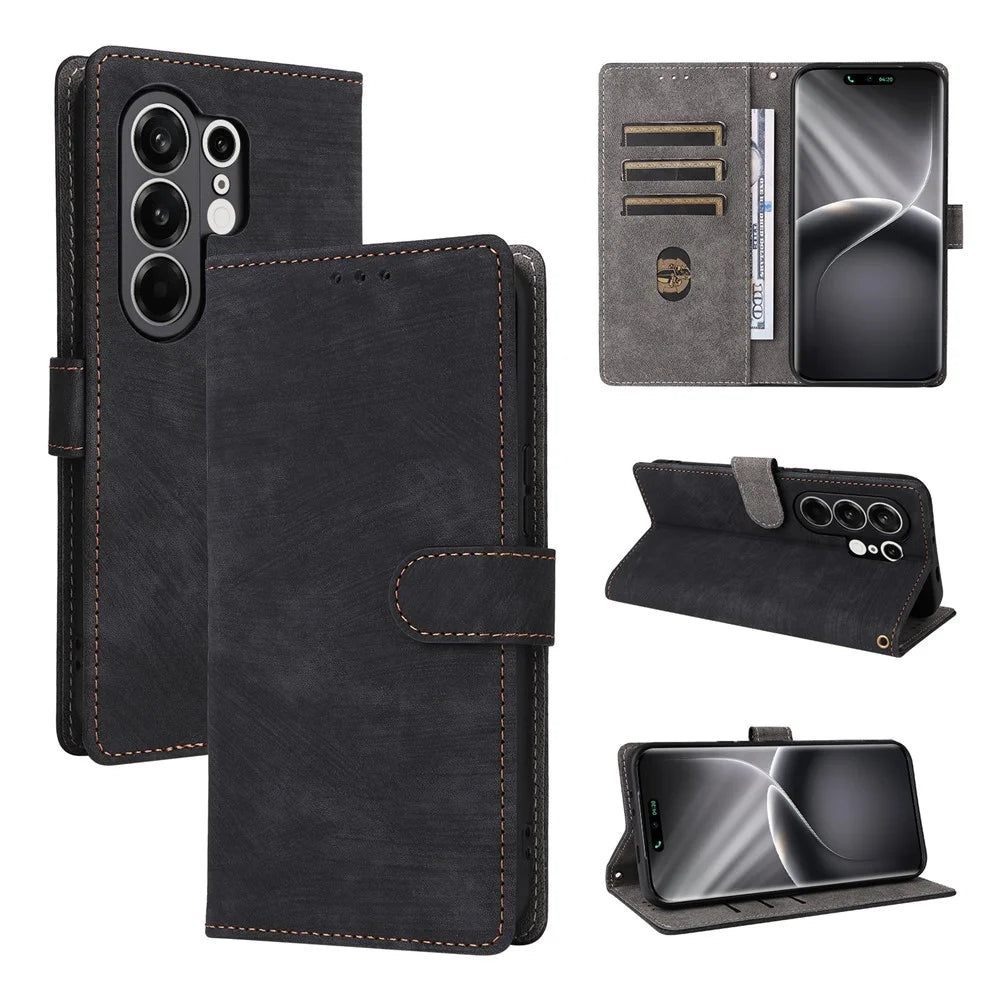 For TECNO Camon 50 Pro 4G / Camon 50 Pro 5G / Camon 50 Ultra 5G Case Wallet RFID Blocking PU Leather Phone Cover Stand with Strap - Black - 7
