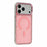 For iPhone 18 Pro Max / 17 Pro Max Magnetic Case Ripple Pattern Clear Acrylic PC Protective Cover Compatible with MagSafe - Pink - 1