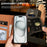 For iPhone 15 Leather Case Wallet Stand TPU + PU Skin-touch Cover - Brown - 5