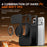 For iPhone 17 Pro Max Magnetic Case Ring Kickstand Slide Camera Cover TPU PC Hybrid Phone Shell - Black - 7