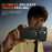 For iPhone 15 Pro Max Magnetic Case Ring Kickstand Slide Camera Cover TPU PC Hybrid Phone Shell - Black - 6