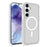 For Samsung Galaxy S24 FE Magnetic Case Skin Touch TPU + PC 2.0mm Thickness Anti-drop Phone Cover - White - 1