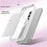 For Samsung Galaxy S24 FE Magnetic Case Skin Touch TPU + PC 2.0mm Thickness Anti-drop Phone Cover - White - 2