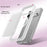 For iPhone 17 Pro Max Magnetic Case Skin Touch TPU + PC 2.0mm Thickness Anti-drop Phone Cover - White - 2
