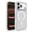 For iPhone 17 Pro Magnetic Case Skin Touch TPU + PC 2.0mm Thickness Anti-drop Phone Cover - White - 1