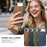 For iPhone Air Magnetic Phone Case with Grid Pattern Protective PU Leather + PC Cover - Brown - 7