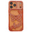 For iPhone  18 Pro / 17  Pro Case Butterfly Rhinestone 3D Relief Hollow Design TPU Shockproof Cover - Orange - 1