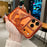 For iPhone  18 Pro / 17  Pro Case Butterfly Rhinestone 3D Relief Hollow Design TPU Shockproof Cover - Orange - 3
