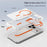 For iPhone 17 Pro Magnetic Case Clear PC TPU TPE Shockproof Cover Compatible with MagSafe - Orange - 3