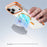 For iPhone 17 Pro Magnetic Case Clear PC TPU TPE Shockproof Cover Compatible with MagSafe - Orange - 6