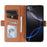 For iPhone 16 Pro Max Leather Case Wallet Stand TPU + PU Skin-touch Cover - Brown - 2