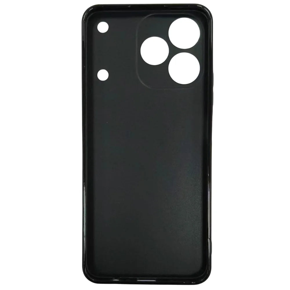 25Pcs For Realme Note 80 4G Phone Case 1.2mm TPU Matte Phone Cover - Black - 2