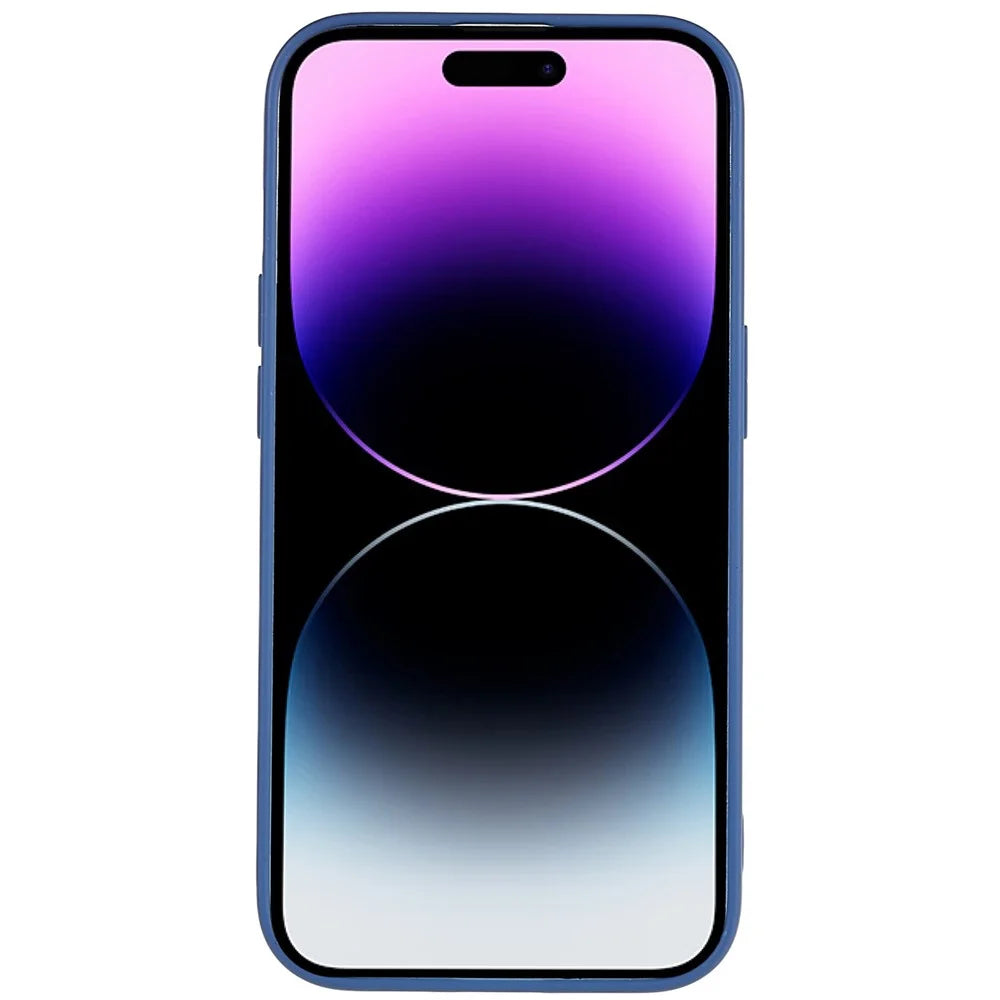 For iPhone 14 Pro Matte Flexible TPU Case Anti-scratch Protective Cell Phone Cover - Sapphire - 3