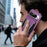 For Google Pixel 9 Pro XL Case Elastic Band Card Holder Leather + TPU Kickstand Phone Cover - Purple - 7
