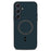 For Samsung Galaxy S25 Case Triangle Texture PU Leather Shockproof Ultra Thin Cover - Blue - 1