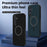 For Samsung Galaxy S25 Case Triangle Texture PU Leather Shockproof Ultra Thin Cover - Blue - 7
