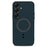 For Samsung Galaxy S26+ Case Triangle Texture PU Leather Shockproof Ultra Thin Cover - Blue - 1